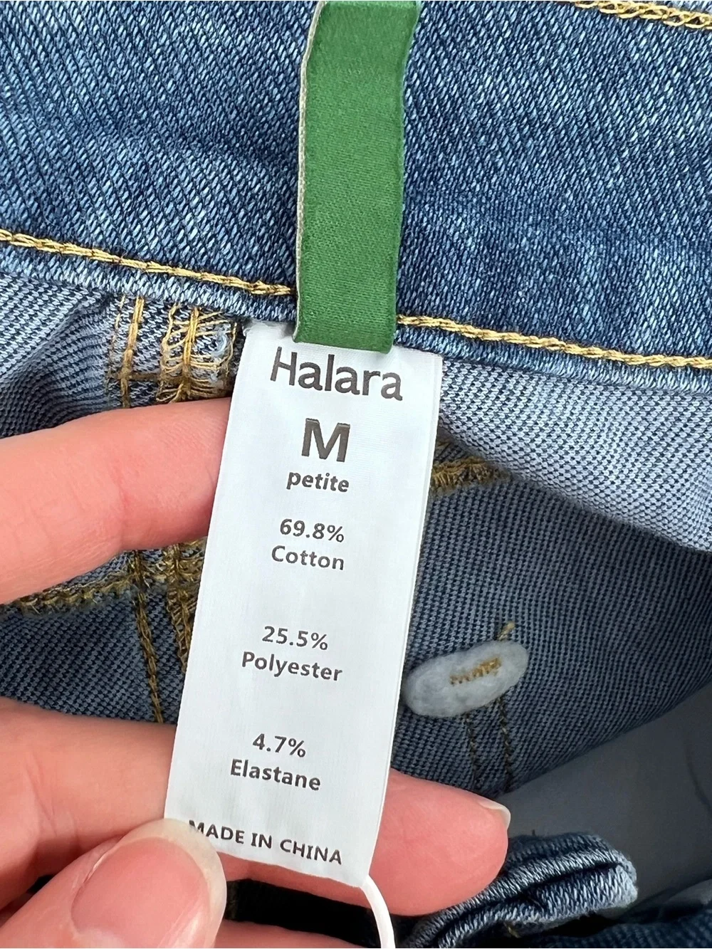 Halara Flex Jeans High Waisted Rolled Hem Wide Leg Casual MP M Petite NWT